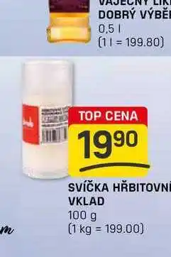 Flop SVÍČKA HŘBITOVNÍ VKLAD 100 g nabídka