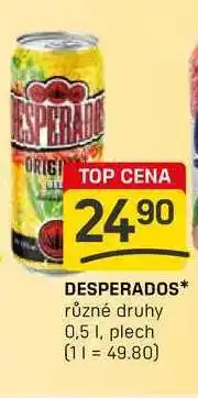 Flop DESPERADOS různé druhy 0,5l, plech nabídka