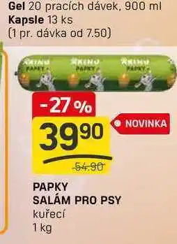 Flop PAPKY SALÁM PRO PSY kuřecí 1 kg nabídka