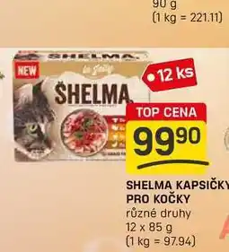 Flop SHELMA KAPSIČKY PRO KOČKY různé druhy 12 x 85 g nabídka