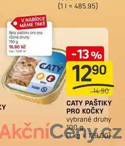 Flop CATY PAŠTIKY PRO KOČKY vybrané druhy 100g nabídka
