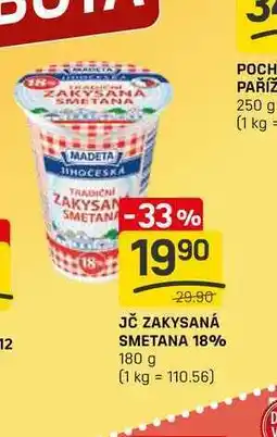 Flop JČ ZAKYSANÁ SMETANA 18% 180 g nabídka