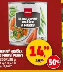 Penny Market Jemný hrášek s mrkví penny nabídka