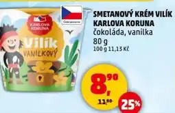 Penny Market Smetanový krém vilík karlova koruna čokoláda, vanilka nabídka