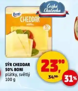 Penny Market Sýr cheddar 50% boni nabídka