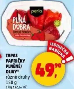 Penny Market Tapas papričky plněné/ olivy nabídka