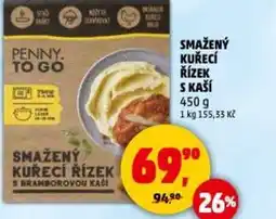 Penny Market Smažený kuřecí řízek s kaší nabídka