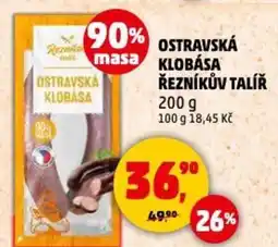 Penny Market Ostravska klobasa řezníkův talíř nabídka