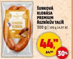 Penny Market Šunková klobása premium řezníkův talíř nabídka