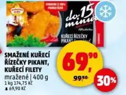 Penny Market Smažené kuřecí řízečky pikant, kuřecí filety nabídka