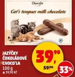 Penny Market Jazýčky čokoládové choco'la nabídka