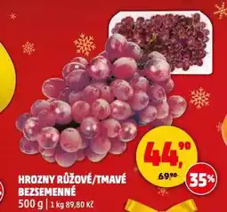 Penny Market Hrozny růžové bezsemenné nabídka