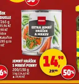 Penny Market Jemný hrášek s mrkví nabídka