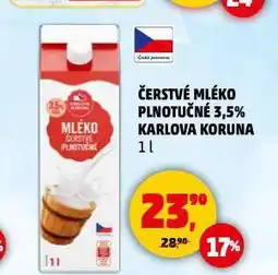 Penny Market Čerstvé mléko plnotučné nabídka