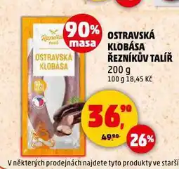 Penny Market Ostravská klobása nabídka