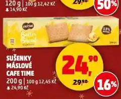 Penny Market Máslové sušenky café time nabídka