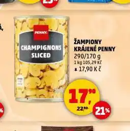 Penny Market Žampiony krájené nabídka