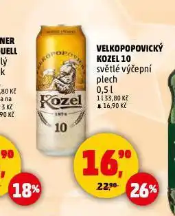 Penny Market Pivo velkopopovický kozel nabídka