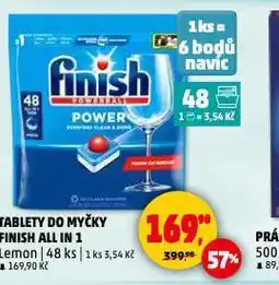 Penny Market Finish tablety do myčky nabídka