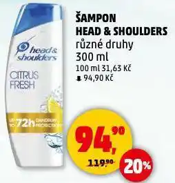 Penny Market Head & shoulders šampon na vlasy nabídka