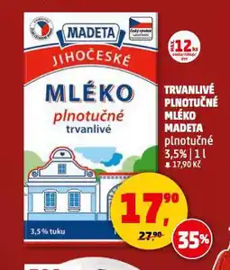 Penny Market Trvanlivé plnotučné mléko nabídka