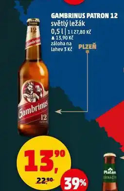 Penny Market Pivo gambrinus nabídka
