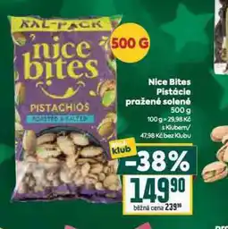 Billa Nice bites pistácie pražené solené nabídka