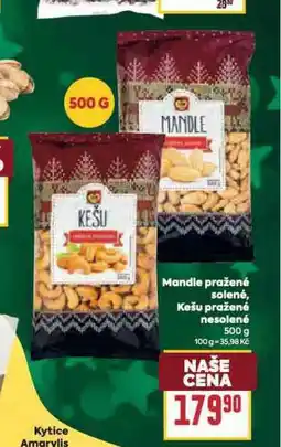 Billa Mandle pražené solené nabídka