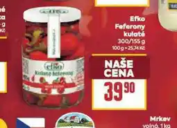 Billa Efko feferonky kulaté nabídka