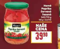 Billa Hamé paprika červená nabídka