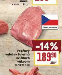 Billa Vepřový váleček falešná svíčková nabídka