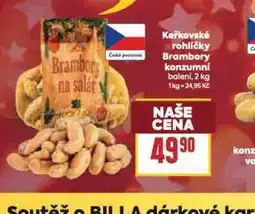 Billa Keřkovské rohlíčky brambory konzumní nabídka