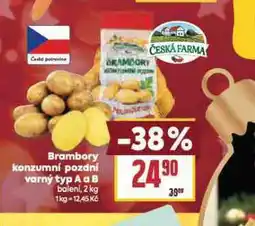 Billa Brambory konzumní pozdní nabídka