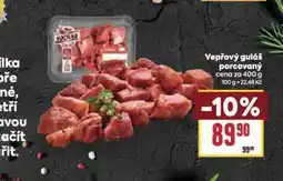 Billa Vepřový guláš porcovaný nabídka