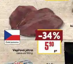 Billa Vepřová játra nabídka