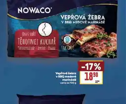 Billa Vepřová žebra v bbq medové marinádě nabídka