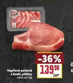 Billa Vepřová pečeně s kostí, plátky nabídka