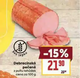 Billa Debrecínská pečeně nabídka