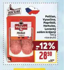 Billa Paprikáš nabídka