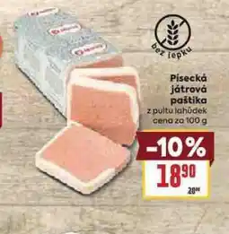 Billa Písecká játrová paštika nabídka