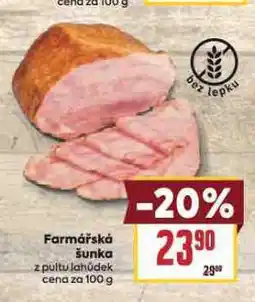 Billa Farmářská šunka nabídka
