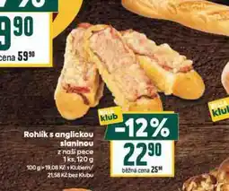 Billa Rohlík s anglickou slaninou nabídka