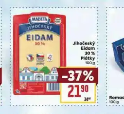 Billa Jihočeský eidam 30% plátky nabídka