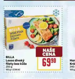 Billa Billa losos divoký filety bez kůže nabídka