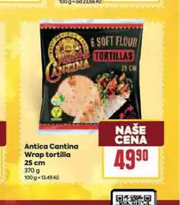 Billa Antica cantina wrap tortilla 25 cm nabídka