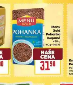 Billa Menu gold pohanka loupaná nabídka