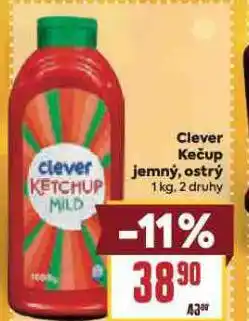 Billa Clever kečup jemný, ostrý nabídka