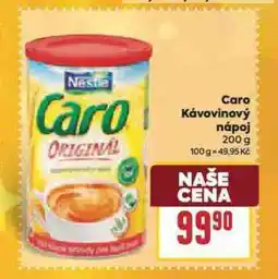 Billa Caro kávovinový nápoj nabídka