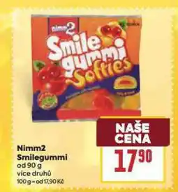 Billa Nimm2 smilegummi nabídka