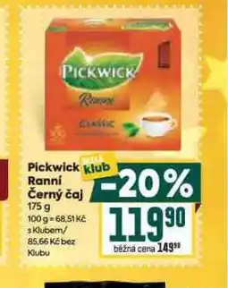 Billa Pickwick ranní černý čaj nabídka